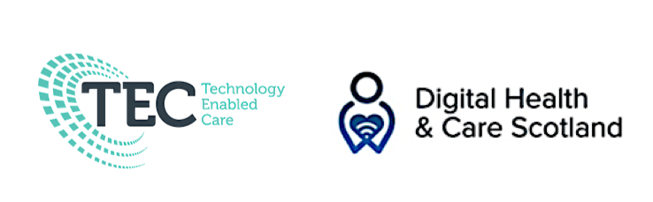 Logos of Technology Enabled Care and Digital Health and Care Scottish Government Divisions