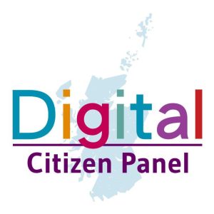 Digital Citizen Panel. Small map of Scotland.