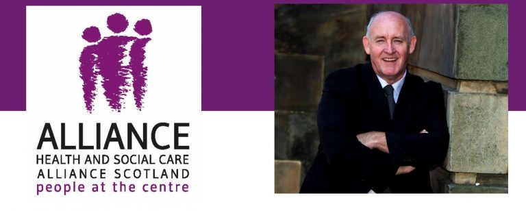 Phot of Ian and ALLIANCE logo
