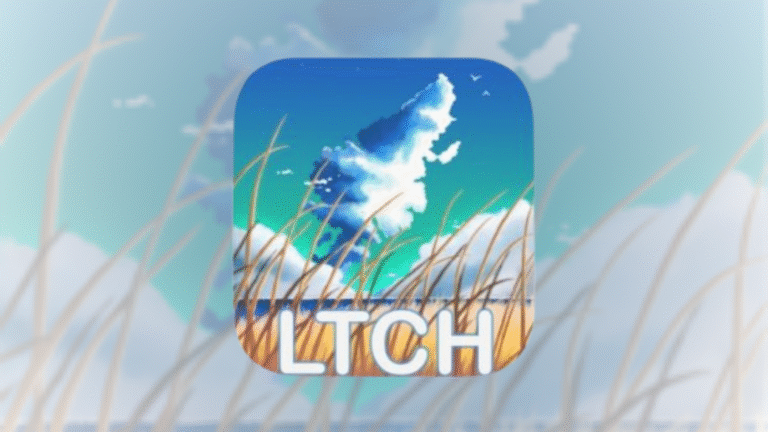 Long Term Conditions Hebrides logo depicting the letters LTCH over a drawing of a beach with towering clouds above and long grass waving in the foreground.