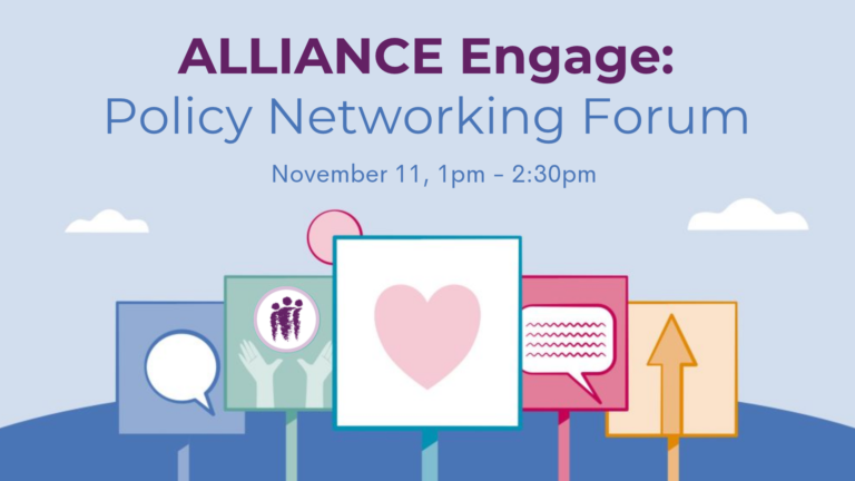 alliance engage policy networking forum November 11, 1pm